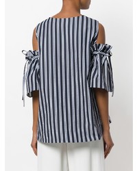 P.A.R.O.S.H. Striped Off The Shoulder Blouse