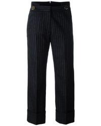 Petar Petrov Pinstriped Cropped Trousers