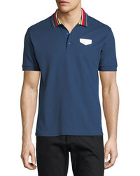 Givenchy Cuban Fit Striped Collar Polo Shirt