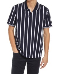 Ted Baker London Kimbell Braided Stripe Polo In Navy At Nordstrom