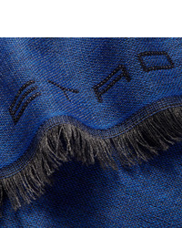 Etro Double Faced Wool And Cashmere Blend Scarf