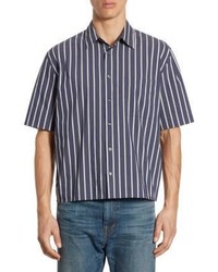 Vince Regular Fit Narrow Striped Shirt