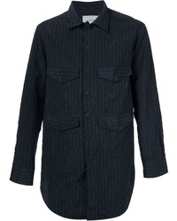 Song For The Mute Pinstriped Creased Shirt
