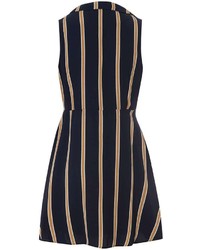 Yumi Mela Navy Striped Shirt Dress