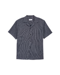 Saturdays Nyc Canty Stripe Short Sleeve Button Up Camp Shirt
