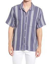 Madewell Emery Stripe Easy Short Sleeve Camp Shirt