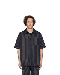 Han Kjobenhavn Navy Striped Boxy Shirt