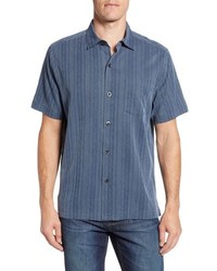 Tommy Bahama San Ramone Regular Fit Stripe Silk Shirt