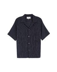 Maison Margiela Stripe Short Sleeve Button Up Shirt