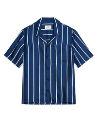 Ami Paris Striped Short Sleeve Shirt