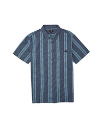 Billabong Sundays Jacquard Stripe Short Sleeve Button Up Shirt