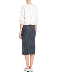 3.1 Phillip Lim Striped Linen Skirt