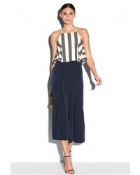 Milly Graphic Stripe Cropped T Back Tank