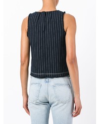 T by Alexander Wang Striped Detail Top