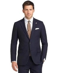 Brooks Brothers Fitzgerald Fit Bead Stripe 1818 Suit