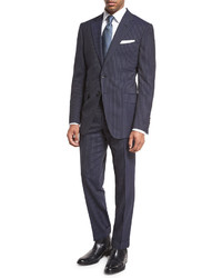 Tom Ford Oconnor Base Narrow Pinstripe Two Piece Suit Bright Blue