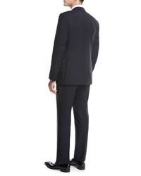 Ermenegildo Zegna Peak Lapel Two Piece Tuxedo Suit Navy