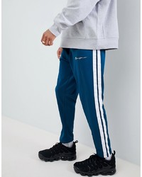 Mennace Skinny Joggers With Taping In Teal