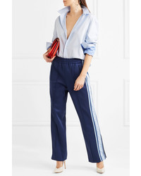 Marc Jacobs Striped Satin Jersey Track Pants