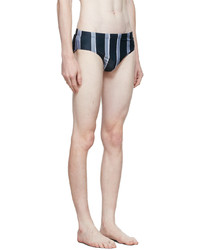 COMMAS Blue Stripe Swim Shorts