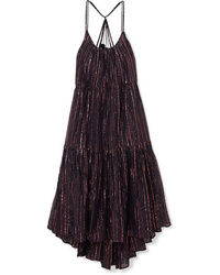 Ulla Johnson Samara Striped Lurex And Cotton Blend Midi Dress