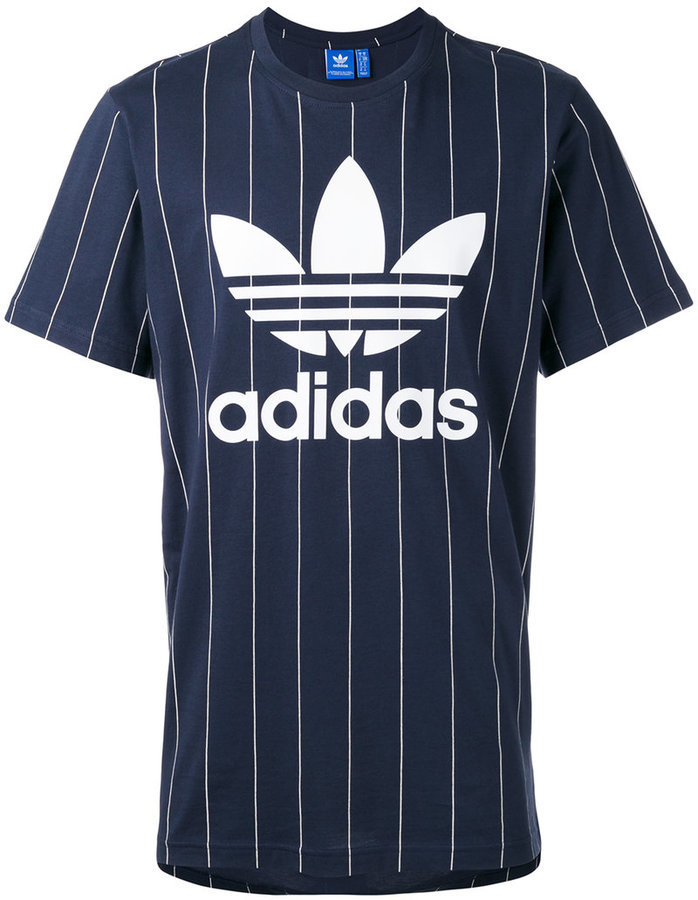 Pegajoso Imperialismo Hermano adidas Originals Pinstripes T Shirt, $50 | farfetch.com | Lookastic