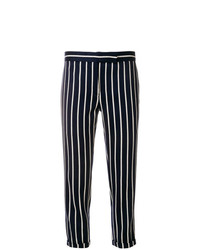 Thom Browne Chenille Banker Stripe Lowrise Skinny Trouser
