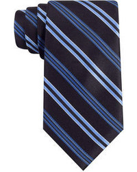 Navy Vertical Striped Tie