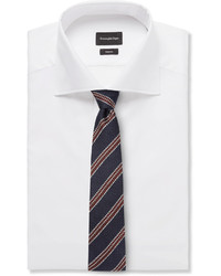 Ermenegildo Zegna 7cm Striped Silk Jacquard Tie