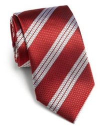 Saks Fifth Avenue Collection Textured Stripe Silk Tie