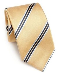 Saks Fifth Avenue Collection Wide Stripe Silk Tie