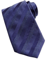 Giorgio Armani Multi Stripe Silk Tie Navy