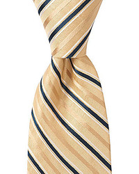 Roundtree & Yorke Racing Stripes Traditional Silk Tie
