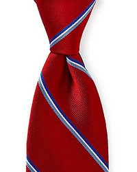 Roundtree Yorke Trademark Slim Jim Stripe Silk Tie