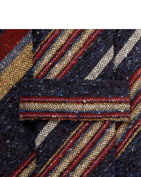 Turnbull & Asser Striped Slub Silk Tie