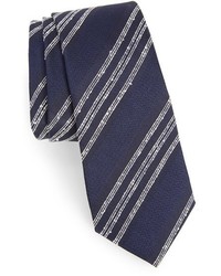 Alexander Olch Textured Stripe Silk Tie