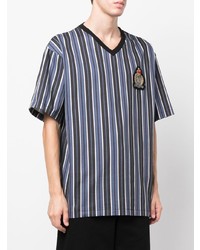 Kenzo Logo Patch Striped T Shirt