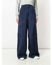 Sonia Rykiel Pinstripe Cargo Trousers