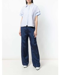 T by Alexander Wang Terry Stripe Combo Trousers