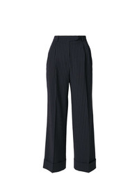 John Galliano Vintage Wide Legged Pinstripe Trousers