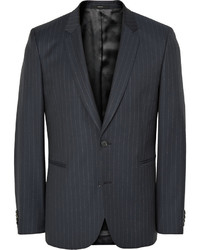 Paul Smith Navy Slim Fit Pinstriped Wool Suit Jacket