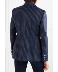 Versace Striped Wool Twill Blazer