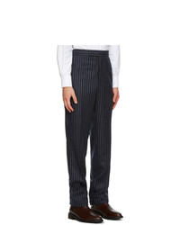 Thom Browne Navy Stripe Chalk Trousers