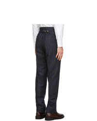 Thom Browne Navy Stripe Chalk Trousers
