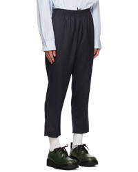 Camiel Fortgens Navy Wool Grandma Trousers