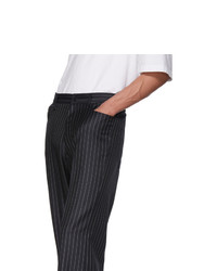 Balenciaga Navy Wool Trousers