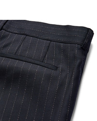 Paul Smith Navy Slim Fit Pinstriped Wool Suit Trousers