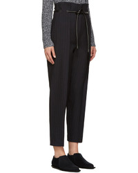 3.1 Phillip Lim Navy Pinstripe Origami Trousers