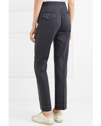 Golden Goose Deluxe Brand Venice Pinstriped Wool And Slim Leg Pants