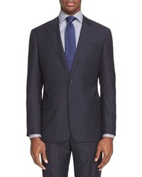 Armani Collezioni Classic Fit Stripe Wool Suit